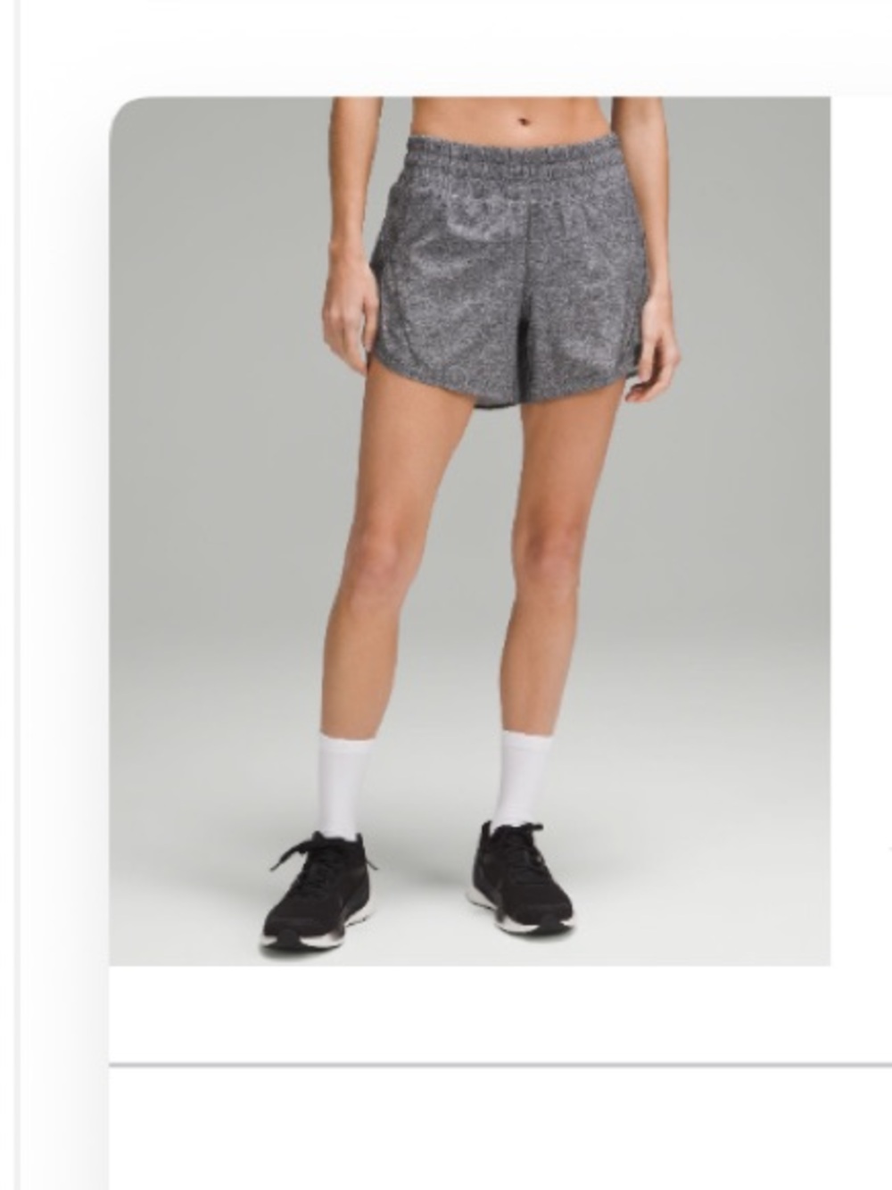 lululemon athletica Heathered black Athletic Shorts